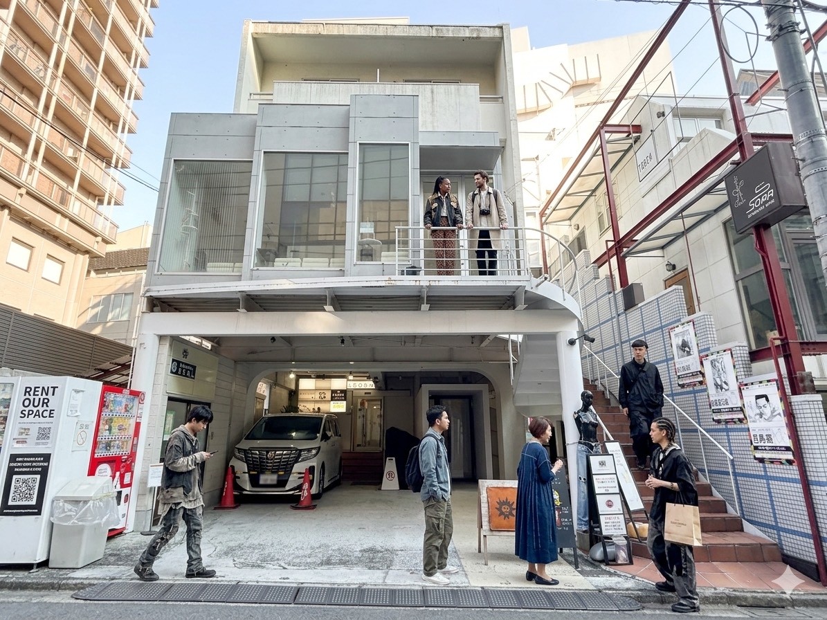 畳華 Tatami Luxuryの建物外観と入口まわり